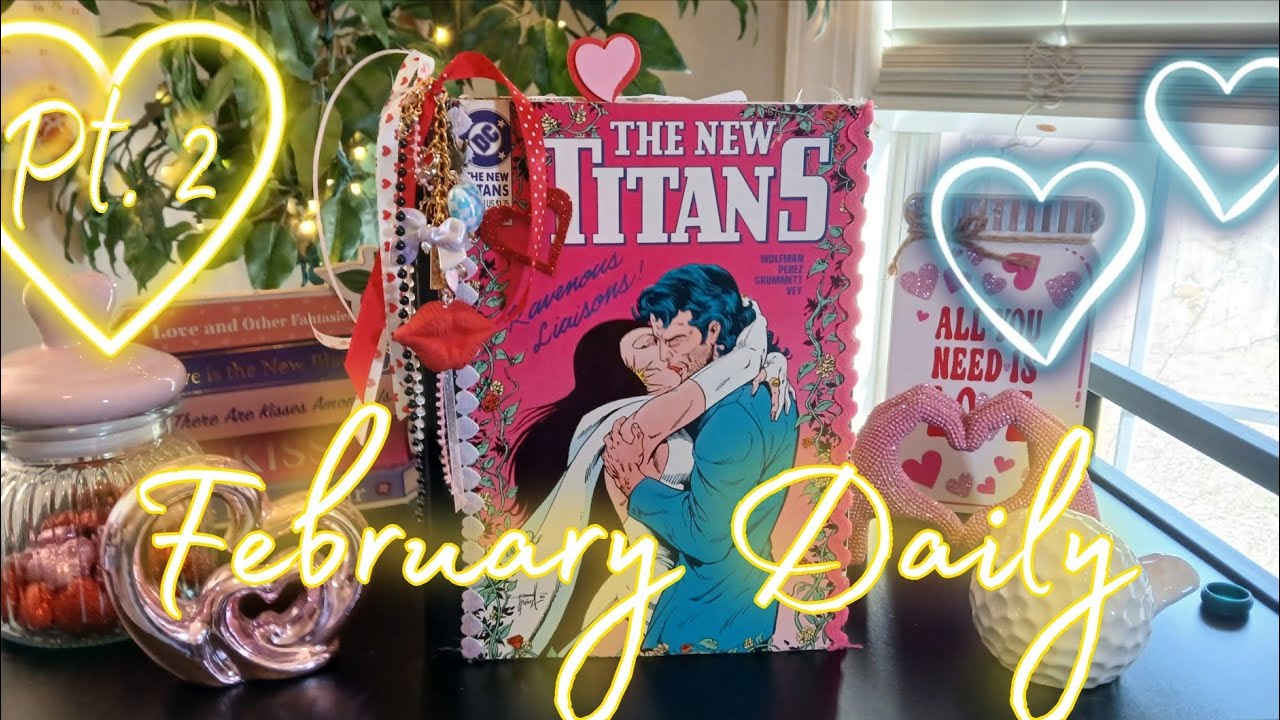 Февральские ежедневники... Веду дневник из бросовых вещей вместе со мной, часть 2 🌟🌟🌟 11 февраля