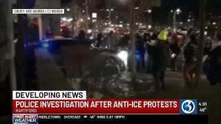 Hartford officials provide update following vehicle strikes, pepper spray incident at ICE protest