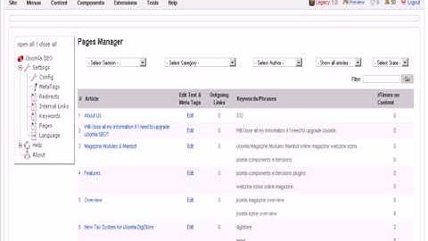 Overview of the new features of iJoomla SEO
