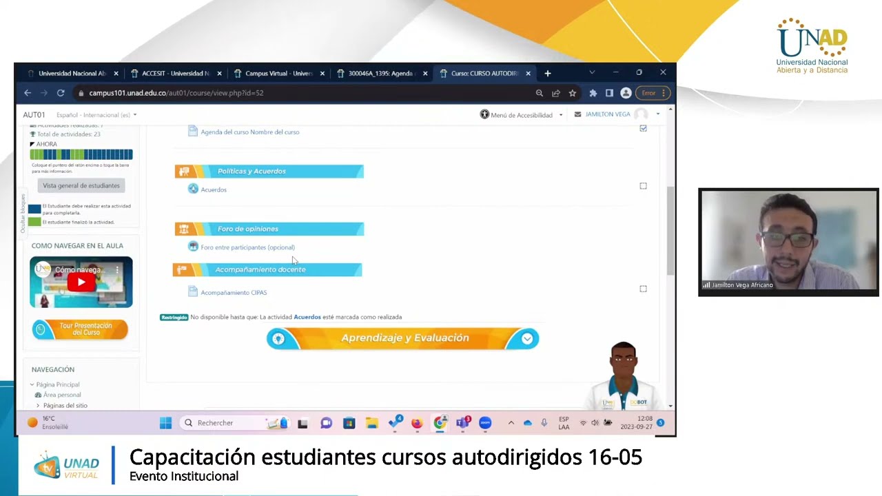 Capacitación estudiantes cursos autodirigidos 16-05