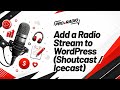 How to add a Radio Stream to WordPress (Shoutcast/Icecast/Media CP/Sonic Panel/Citrus3 and more)