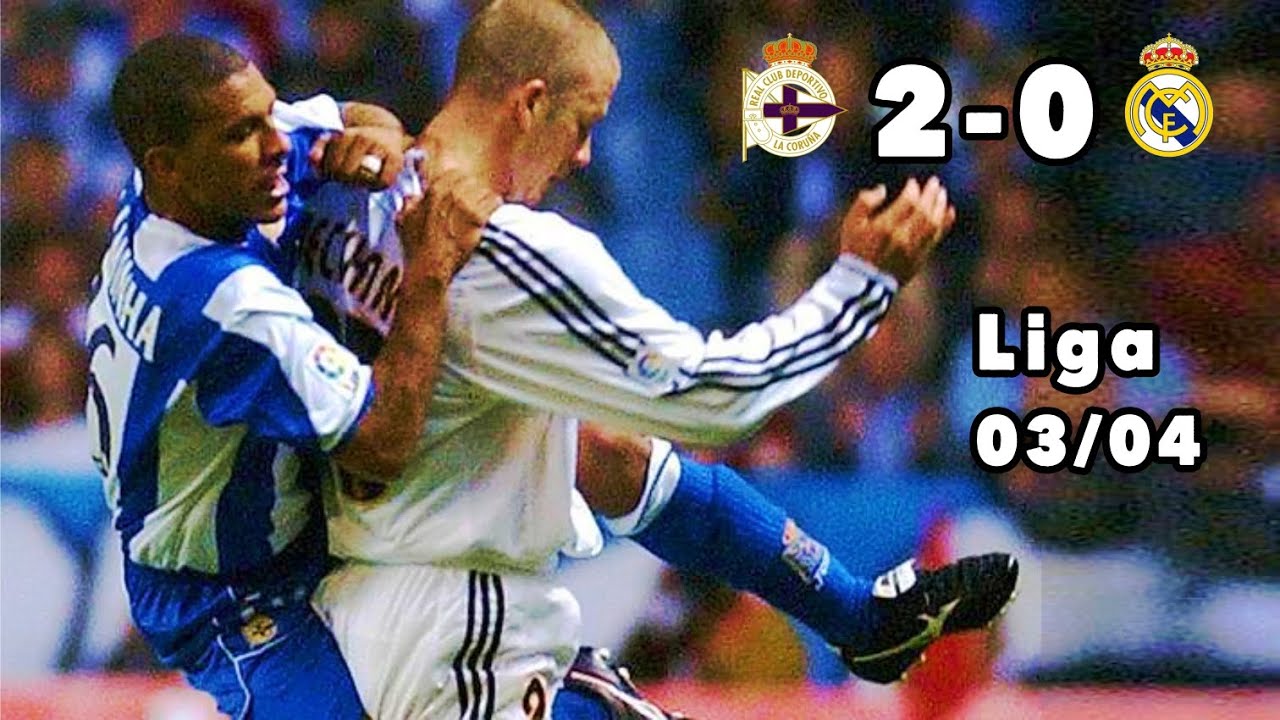 El Madrid de los galácticos también pierde en Riazor | Deportivo 2-0 R. Madrid | Liga 03/04