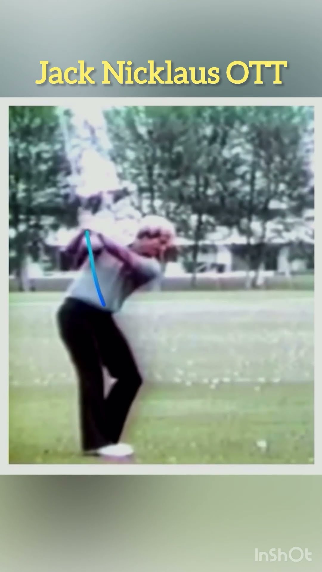Jack Nicklaus demonstrating the inside and over the top swing. #goat #golf #ott #miracleswing