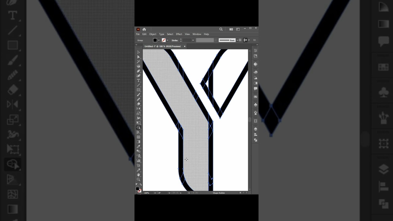 Modern Y logo design | Adobe illustrator tutorial 