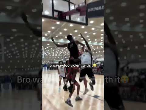 Bro spiked it … 🫣 #basketball #highschool #theoedema