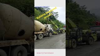 RMC Plant Setup and Vehicle Movement | Construction Progress Update#shortvideo #kohima