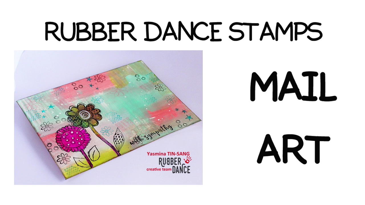(122) MAIL ART I DT RUBBER DANCE STAMPS YouTube