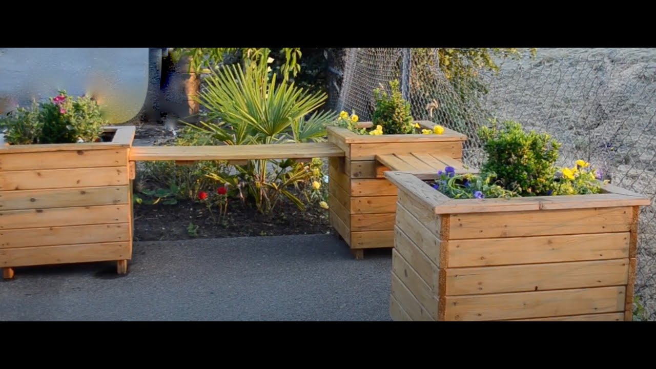 Como hacer cajas de Jardín de para decorar. - YouTube