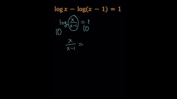 A Log Equation | Math Olympiads