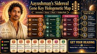 Aayushman’s Sidereal Gene Key Shadow Work: Vedic Hologenetic Map Reading