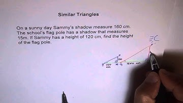 Similar Triangles Shadow Ratio