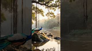 #aesthetic#natureaesthetic#sukoon#innerpeace#relaxingvideo#peacock#indianwildlife#desinature