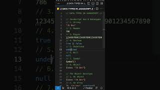 Data Types in JavaScript #javascript #datatypesinjavascript