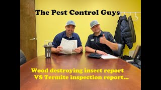 What are WDI inspections? What is  a NPMA-33 form? What is a wood destroying insect report? screenshot 5