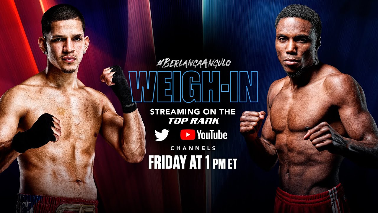 Edgar Berlanga vs Alexis Angulo OFFICIAL WEIGH-IN