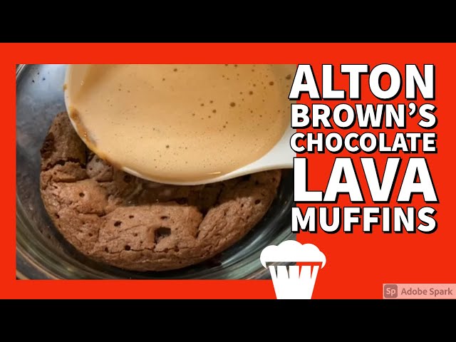Alton Brown's Chocolate Lava Muffins - YouTube
