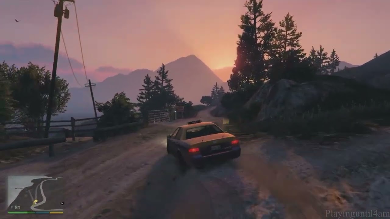 Trabajando como Taxista en GTA V 61# [PS4].