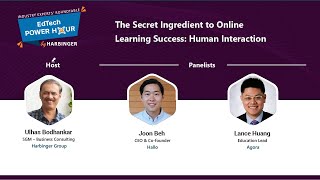 Power Hour: The Secret Ingredient to Online Learning Success: Human Interaction