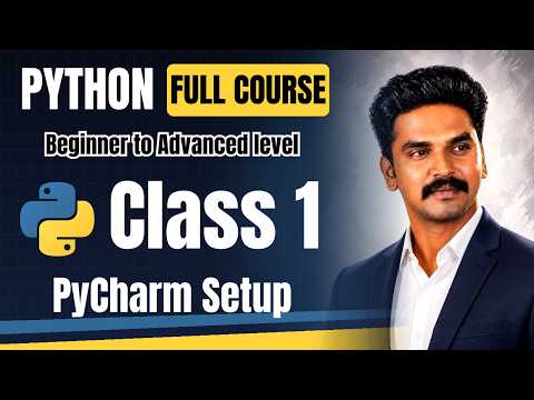 Python Full Course in Tamil | Class 1 | PyCharm Setup | Beginner to Advanced