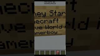 Start Journey To Minecraft