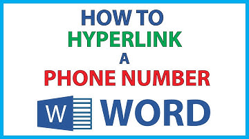 Microsoft Word: How To Hyperlink A Phone Number In Word | 365 |