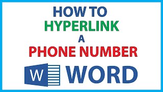 Microsoft Word: How To Hyperlink A Phone Number In Word | 365 | screenshot 5