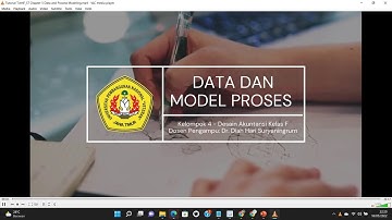 Tutorial Tim4F: Chapter 5 Data and Process Modeling