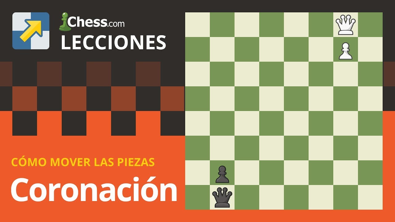 Coronación o promoción del peón | Cómo mueven las piezas de ajedrez