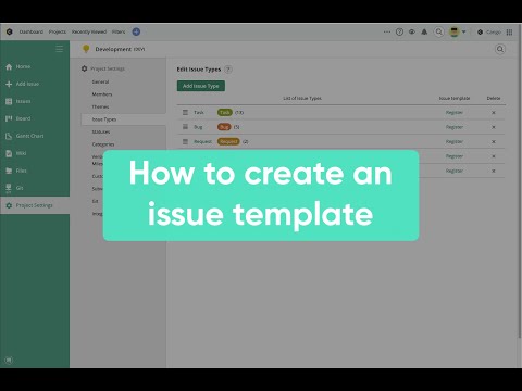Backlog: How to use issue/task templates