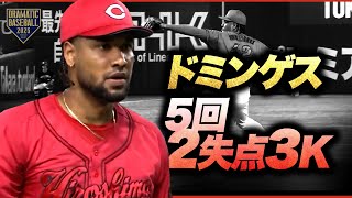 広島先発 "ドミンゲス" 5回2失点3K