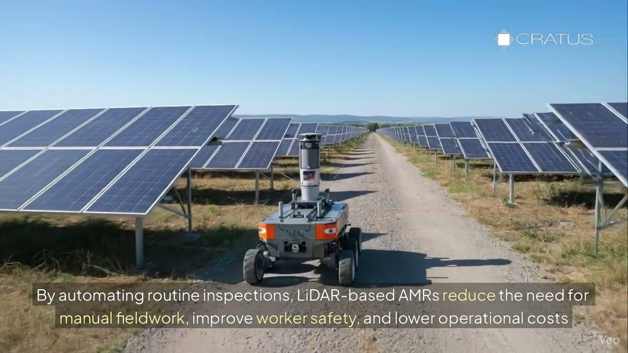 Condition Monitoring for Solar Installations using LiDAR Enabled AMRS
