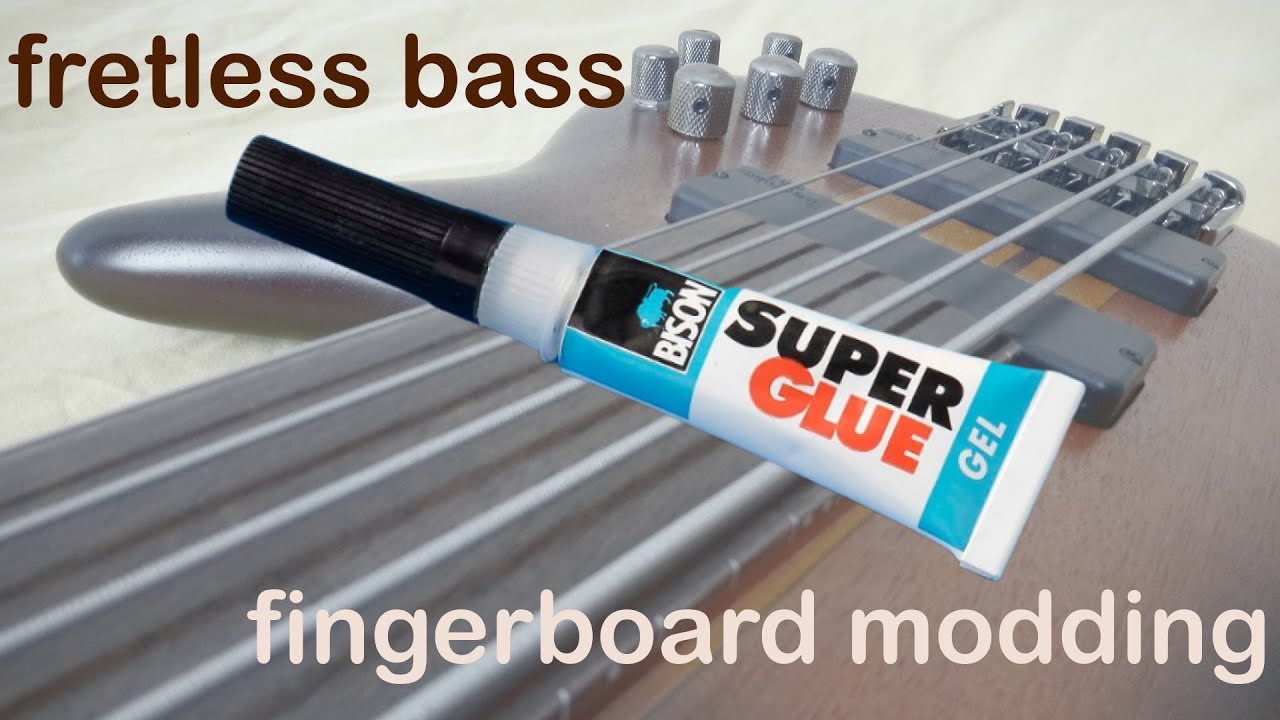 fretless bass fingerboard modding: CA coating