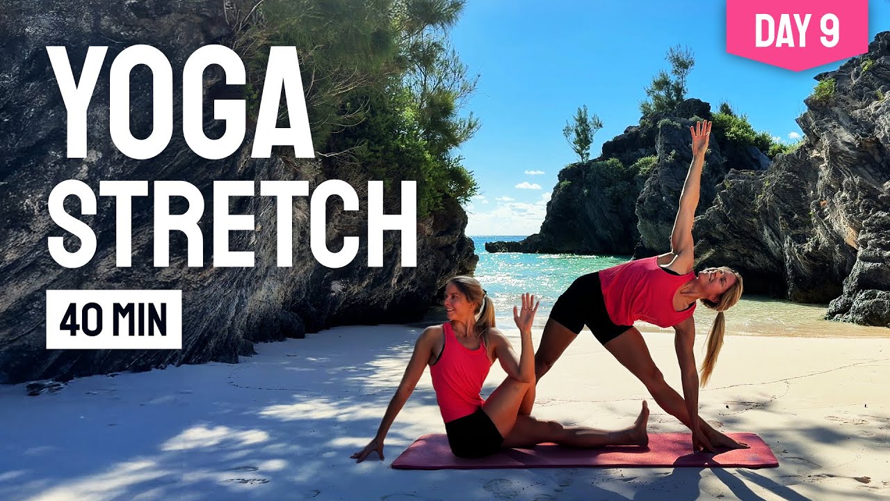 ДЕНЬ 9 • 40 МИН. ЙОГА-РАСТЯЖКА || Плавный переход к расслаблению и отдыху