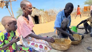 Morning routine in a Traditional homestead\/African Village life