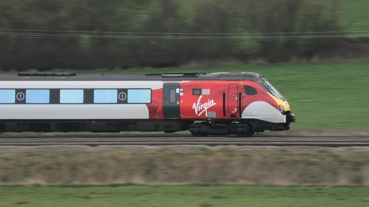221101 `NEW LIVERY` Virgin Livery Voyager @ Madeley 02-03-19