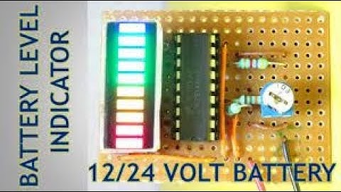 battery level indicator simulation on proteus