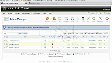 copy move Article  in Joomla