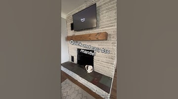Save some money & DIY your fireplace mantle. #fireplacemantel #genzDIY #cheaphacks #DIYTutorial