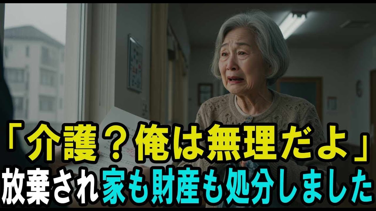 「介護なんて無理だから施設に入れといた」──笑っていた息子夫婦が絶望で崩れ落ちた日