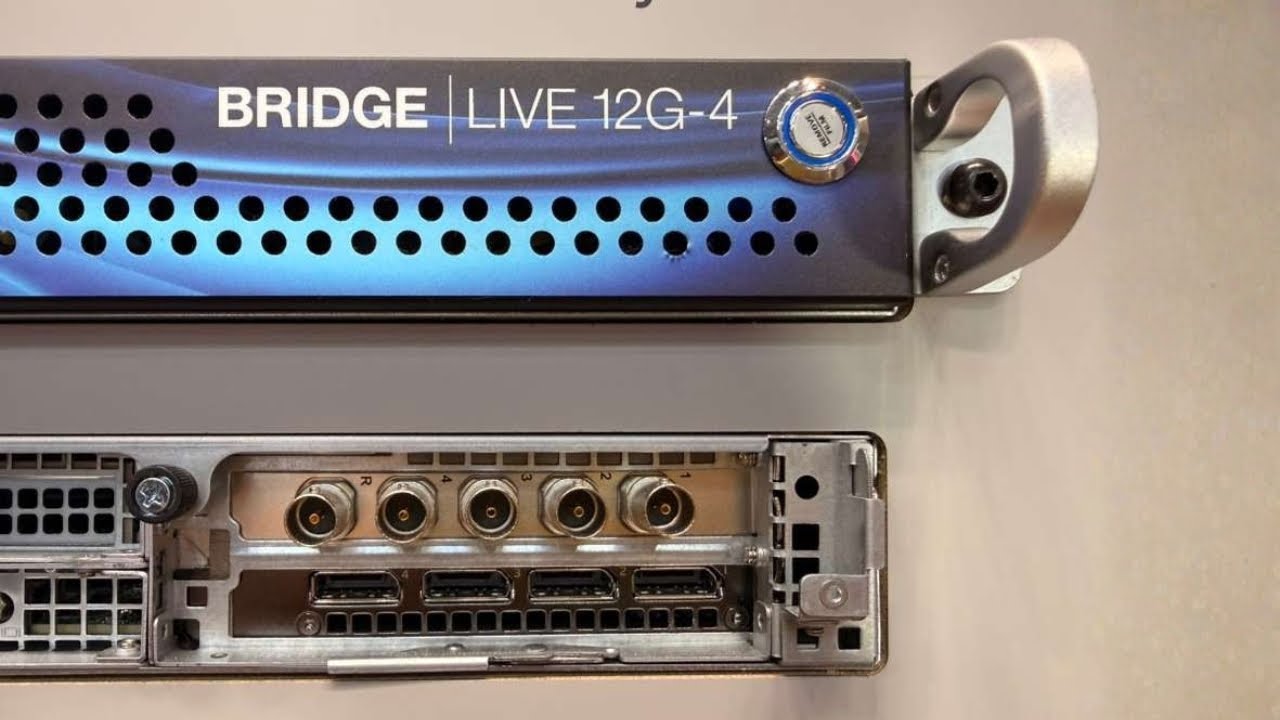AJA BRIDGE LIVE 12G-4 and BRIDGE NDI | ISE 2026