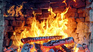 Fireplace Crackling 3 Hours \& Relaxing Fire Sounds🔥Burning Logs in Fireplace 4K 🔥Fireplace ASMR