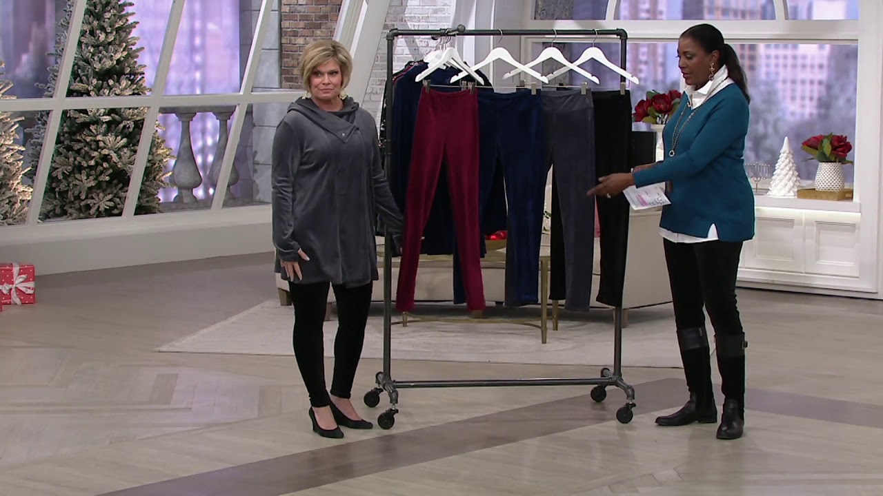 Cuddl Duds Double Plush Velour Leggings 