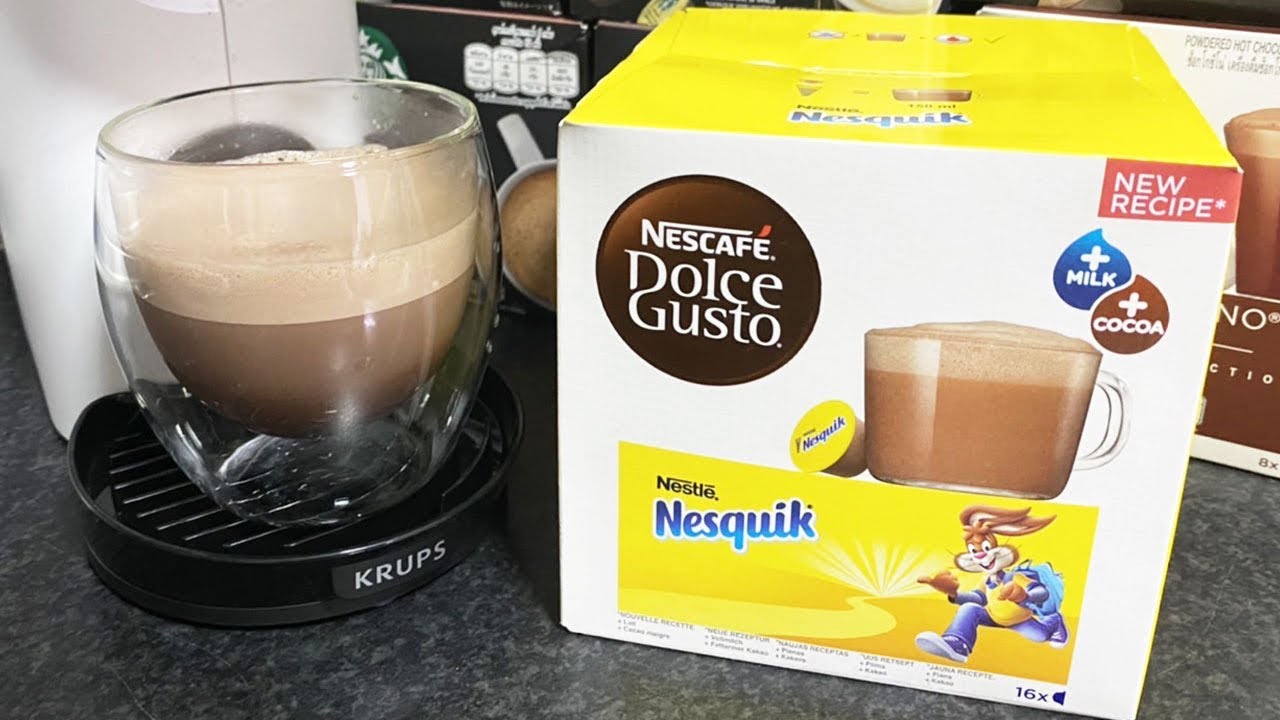 Dolce Gusto Nescafé Hot chocolate Nesquik Coffee, Coffee, capsule