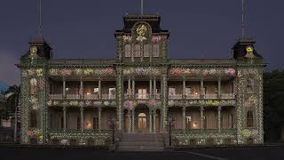 Queen Liliuokalania Palace Projection