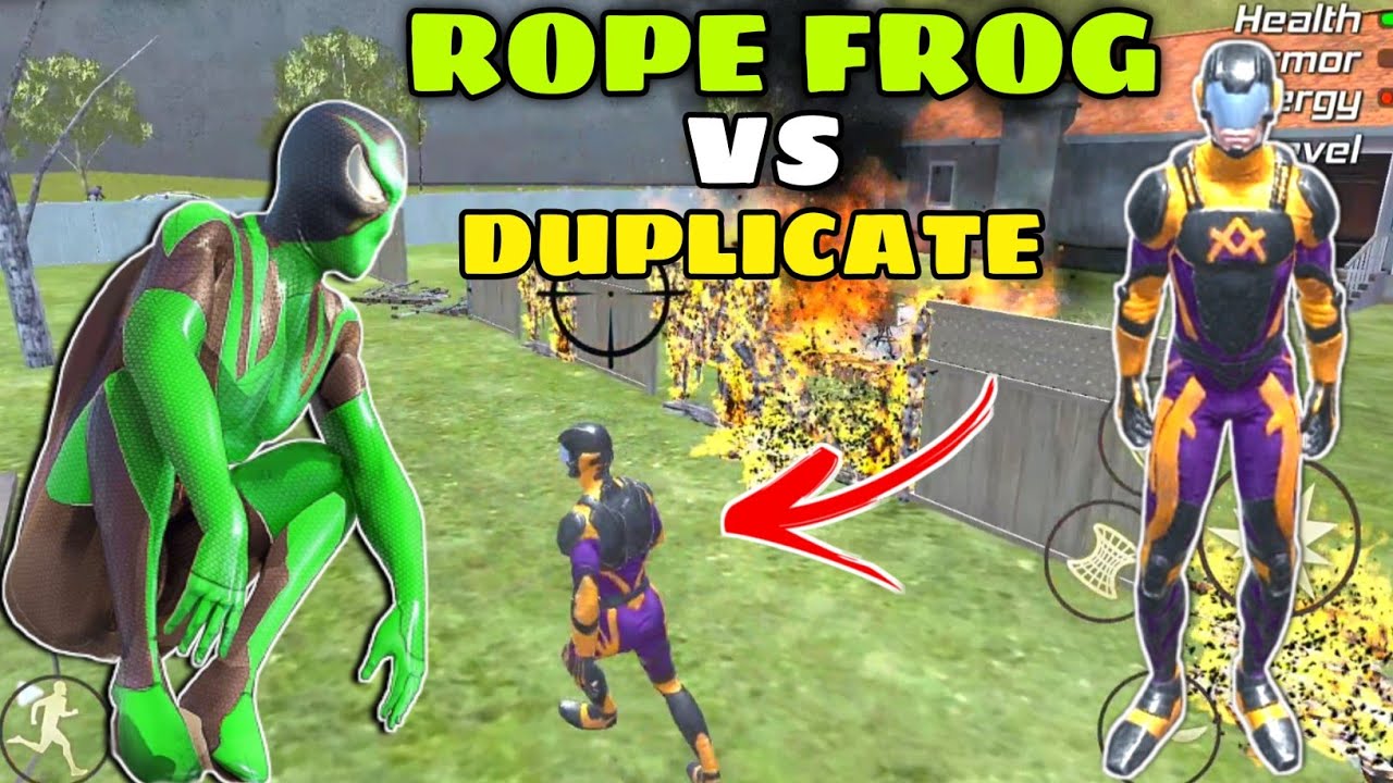 Rope frog ninja hero game | Rope frog ninja vs duplicate | Rope frog ninja hero new update