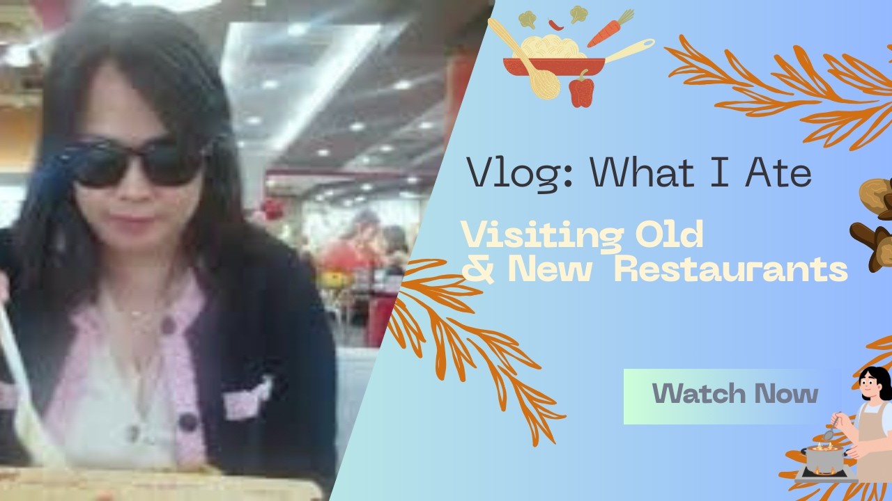 What I ate from different days: Visiting different restaurants, old and new places I have been to