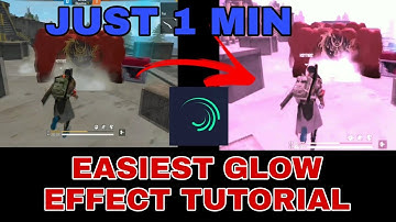 EASIEST FREE FIRE SKY GLOW TUTORIAL IN ALIGHT MOTION FOR BEGINNERS - ONLY 1 MINUTE 😦 -