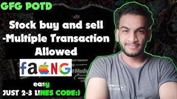 Stock Buy and Sell | gfg potd | 21-11-24 | GFG Problem of the day