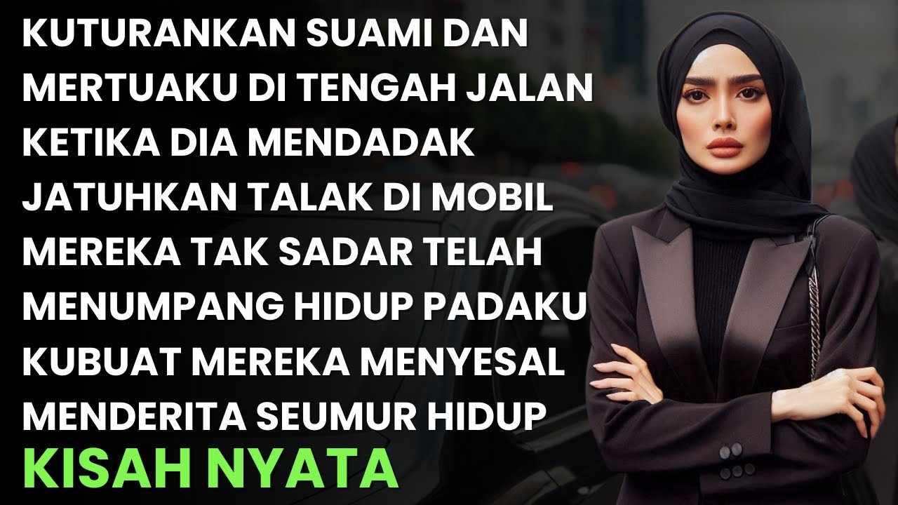 KUTURUNKAN SUAMI DAN IBU MERTUA DI TENGAH JALAN SETELAH MENDESAK JATUHKAN TALAK DI DALAM MOBIL