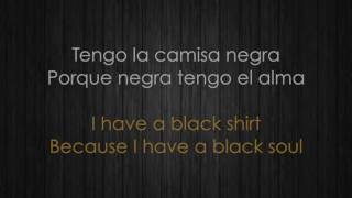 Juanes - La camisa negra/The Black Shirt (Letra española e inglesa/Spanish & English Lyrics)